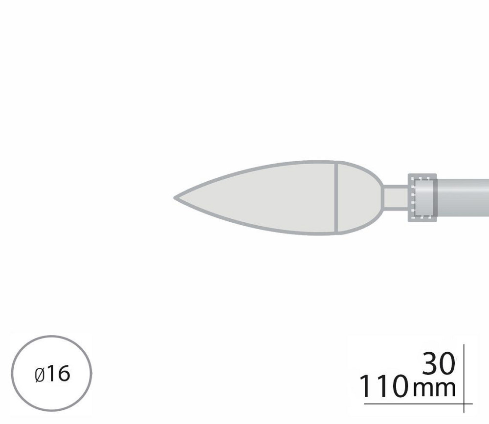 Закінчення для карнизу Orvit ЛІНЕЯ 16 мм САТИН - ХРОМ Львов - изображение 2
