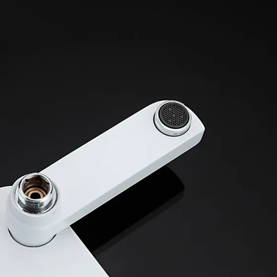 Змішувач для ванни з душовим гарнітуром GAPPO G48 G3248 білий/хром Київ