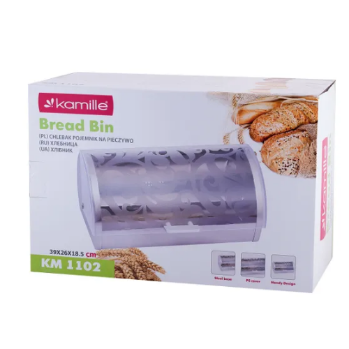 Хлібниця 39*28*18,5см нержавіюча сталь/пластик 1102 KAMILLE Житомир - изображение 7