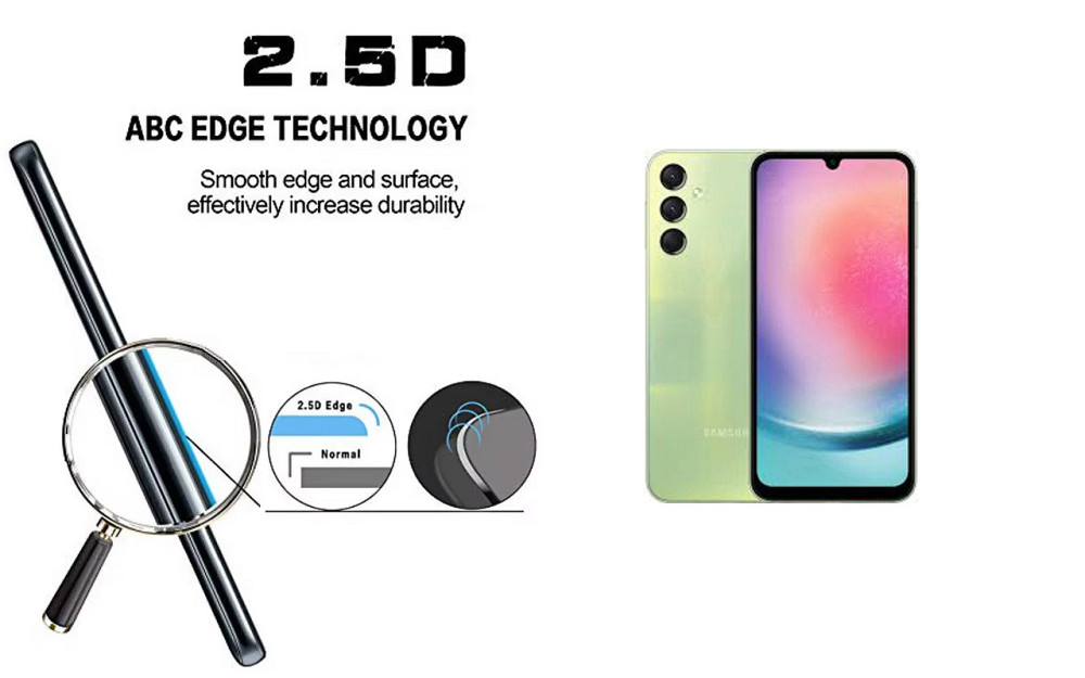 Захисне скло ArmorGlass для Samsung Galaxy A24 – стійке до подряпин та ударів Київ - фото 2