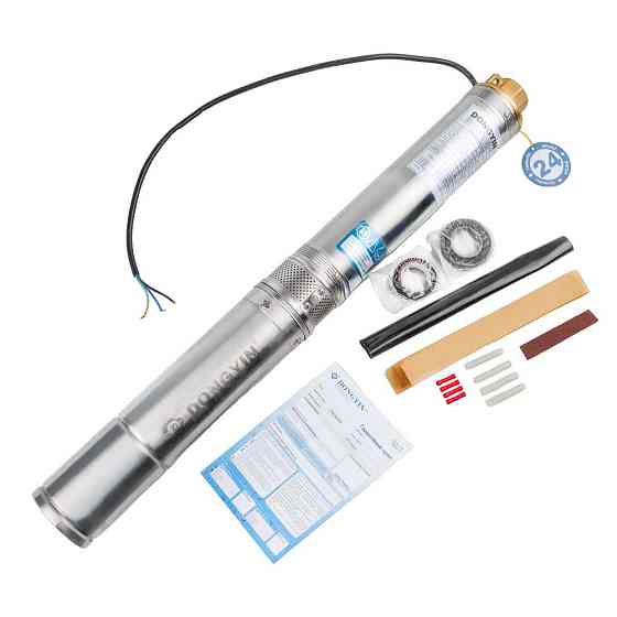 Насос відцентровий свердловинний 0.37кВт H 45(36)м Q 80(50)л/хв Ø94мм AQUATICA (DONGYIN) 3.5SDm3/8 (777112) Рівне