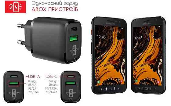 Сетевое зарядное устройство для Samsung Galaxy Xcover 4s, 20W 3A, Quick Charge 3.0 Киев