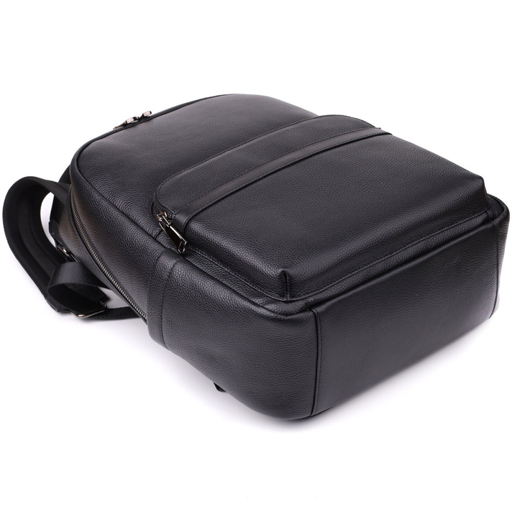 Місткий рюкзак для чоловіків з натуральної шкіри Vintage 23045 Чорний Київ - фото 6