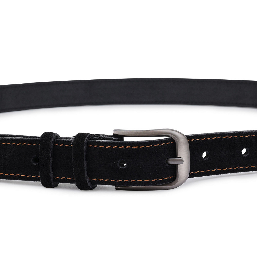 Замшевий ремінь унісекс Vintage 20781 Чорний Київ - фото 6