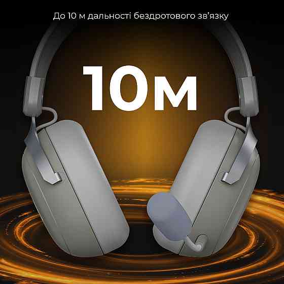 Bluetooth-гарнітура Ajazz AHM08 MAX 3-Mode Grey (AHM08-MAX-GW) ( 23787 ) Харьков