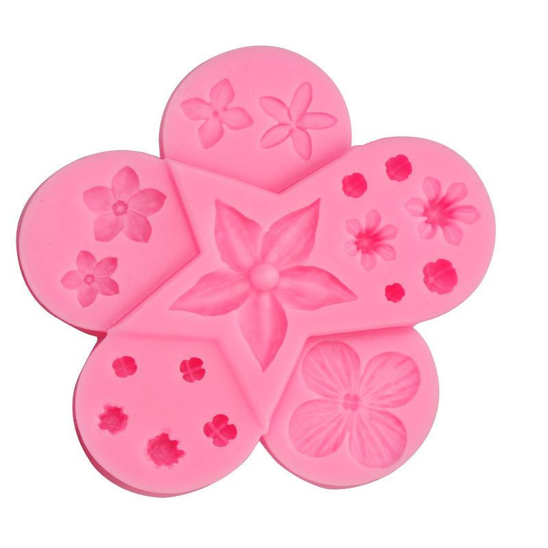 Молд для цветов Цветочки 105 на 105 мм розовый Киев - изображение 7