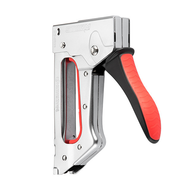 Степлер будівельний INTERTOOL RT-0121, під скобу 11,3×0,7×4-10 мм, металевий корпус, STORM степлер для кріплення плівки та сітки Львів - фото 5