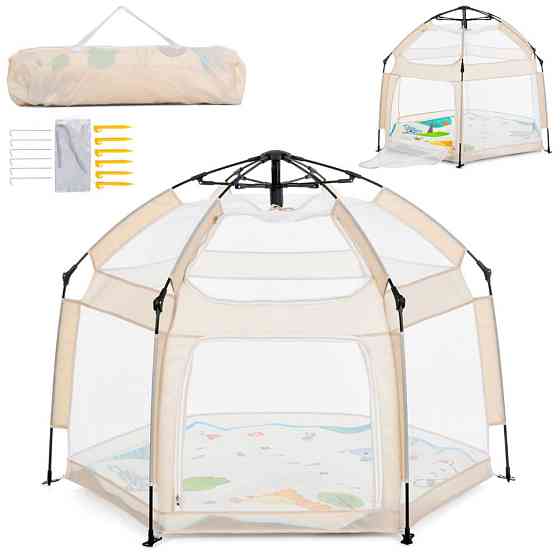 Детский манеж MR 1512 Ivory Beige 146×127×110 см Винница