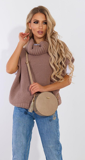 В'язана жилетка (42-48) Київ - фото 1