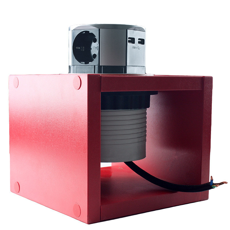 Мебельная розетка горизонтальная 3х16А, 2хUSB 2.4А, серебристый металлик Днепр - изображение 1