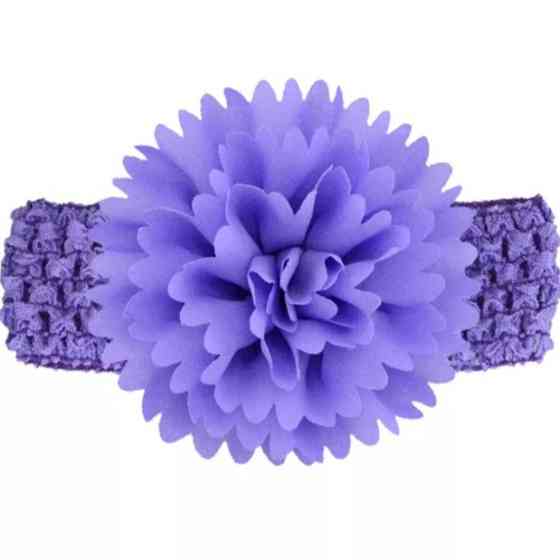 Повязка для девочки на голову 30-50 см сиреневый Киев