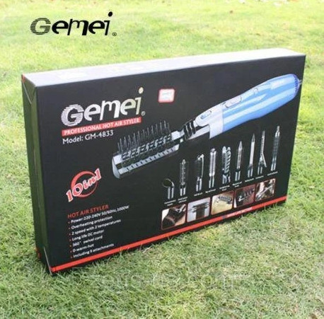 Стайлер Gemei GM 4835 Фен-щетка 10 в 1 Винница - изображение 7