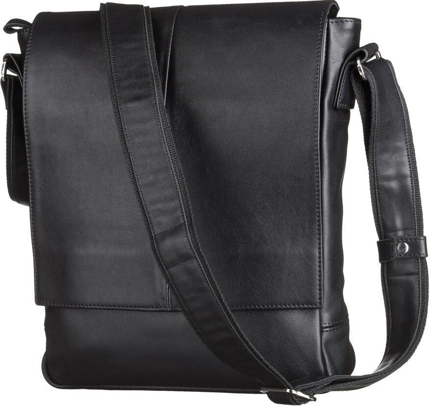 Сумка из натуральной кожи Черная (SHVIGEL) Киев - изображение 1