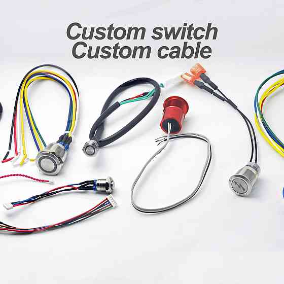 Фиксирующая кнопка 16 мм с зелёным LED индикатором Киев