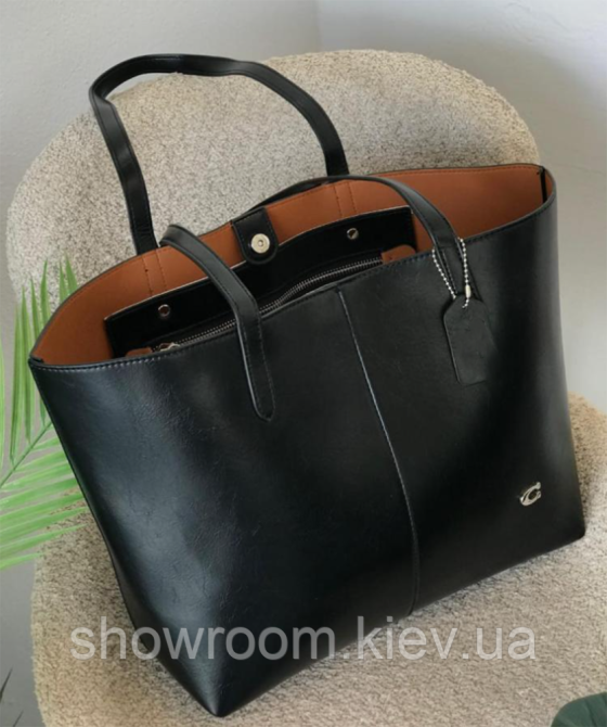 Брендовая женская сумка шоппер Coach (8503-1) Киев - изображение 10