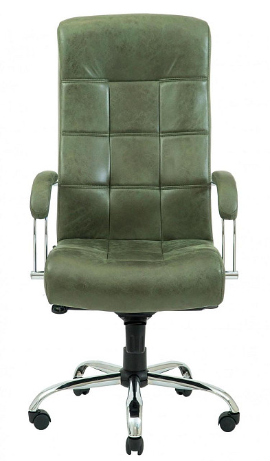 Офісне Крісло Керівника Richman Virginia Madras Olive Хром М1 Tilt Оливковий Київ - фото 2