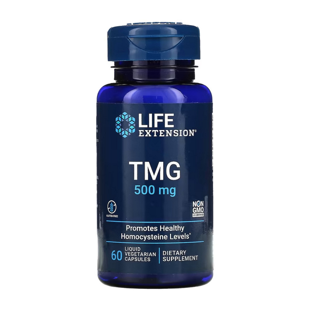 Триметилгліцин Life Extension TMG 500 mg 60 liquid vcaps Київ - фото 1