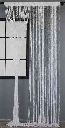 Штори-нитки спіраль з люрексом Білий 300х300см 1 шт (61-051) Київ