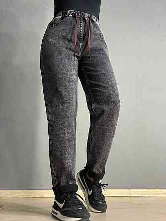 Джинсы женские Vanver 82033 MOM comfort jeans с резинкой на талии черные, Чорний, 31, 31, 82 см, 108 Одесса