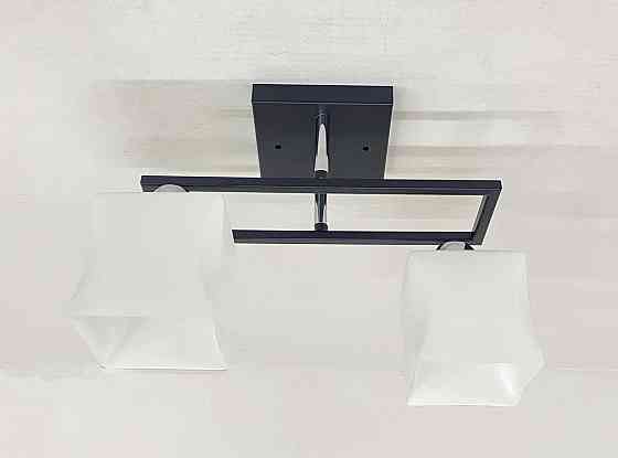 VALESO Стельова Люстра на 2 плафони VALESO 6957B/2 (Чорний+Хром) Киев