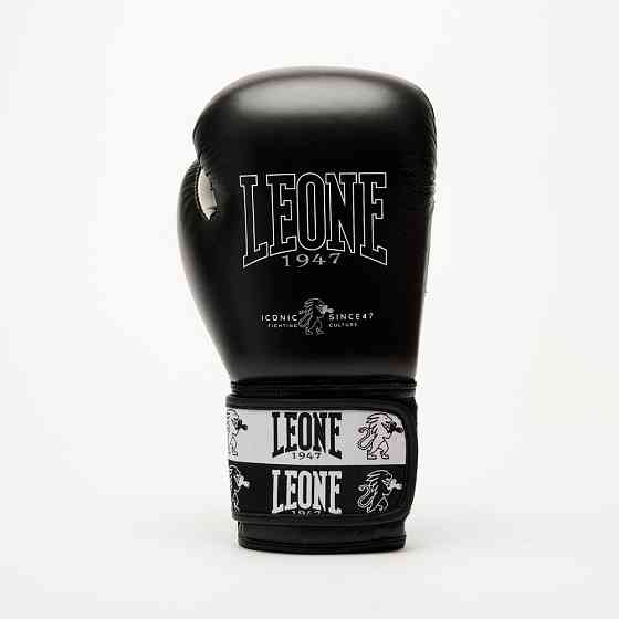 Боксерські рукавиці Leone GN208 ICONIC Black 10 унцій (бинти 4 м. в комплекті) Кам'янське