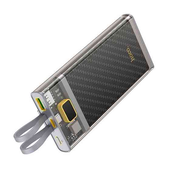 Внешний аккумулятор HOCO J104 Discovery edition 22.5W fully compatible power bank with cable(10000mAh) Gray Киев