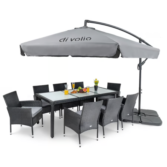 Парасолька садова Di Volio EMPOLI 300см сіра Київ