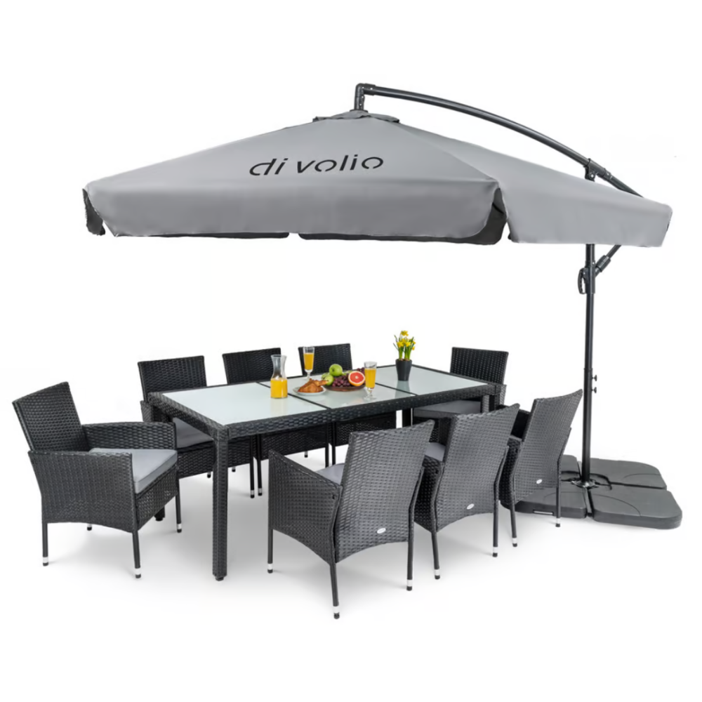 Парасолька садова Di Volio EMPOLI 300см сіра Київ - фото 5