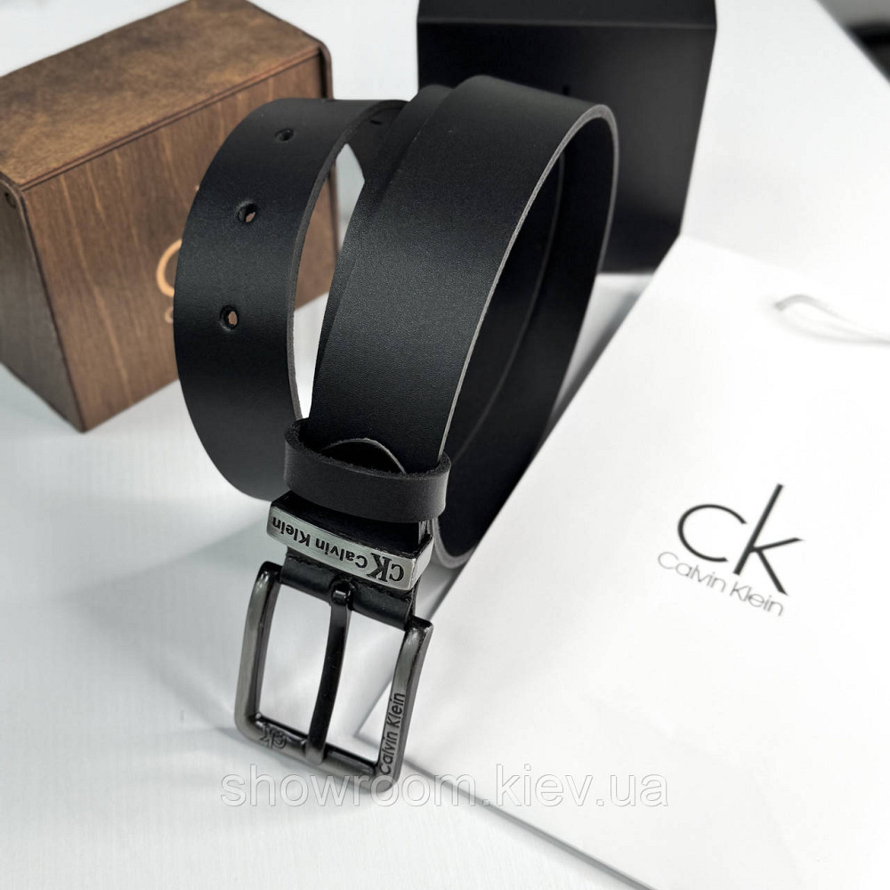 Чоловічий брендовий ремінь із натуральної шкіри (449) Київ - фото 3