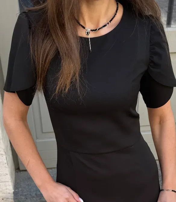 Стильне жіноче плаття з відрізною талією та спідницею сонце-кльош. Одеса - фото 10