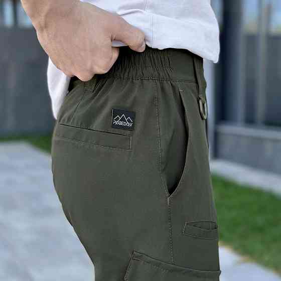Штани карго чоловічі весняні з кишенями хакі Pobedov Tactical Soft Київ