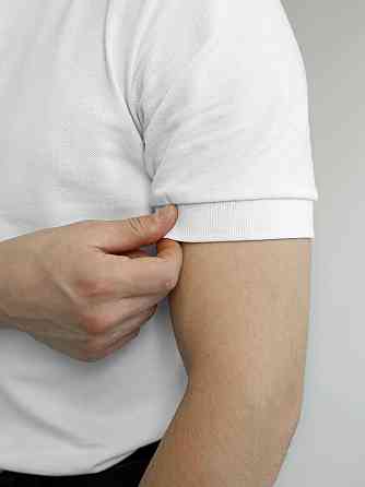 Белое базовое мужское поло веса/лето Pobedov Royal Киев