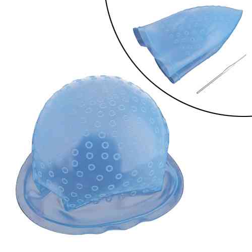 Шапка шапочка для мелирования волос с крючком многоразовая, силиконовая Винница