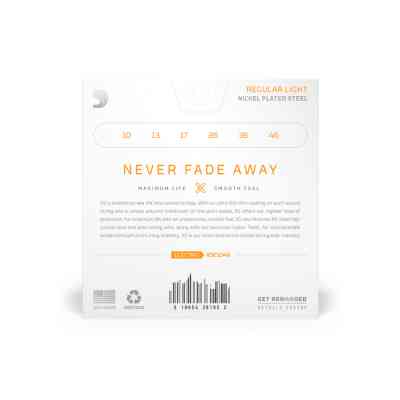 Струни для гітари D'Addario XS Coated Electric Guitar Strings Regular Light (10-46) (XSE1046) Вінниця