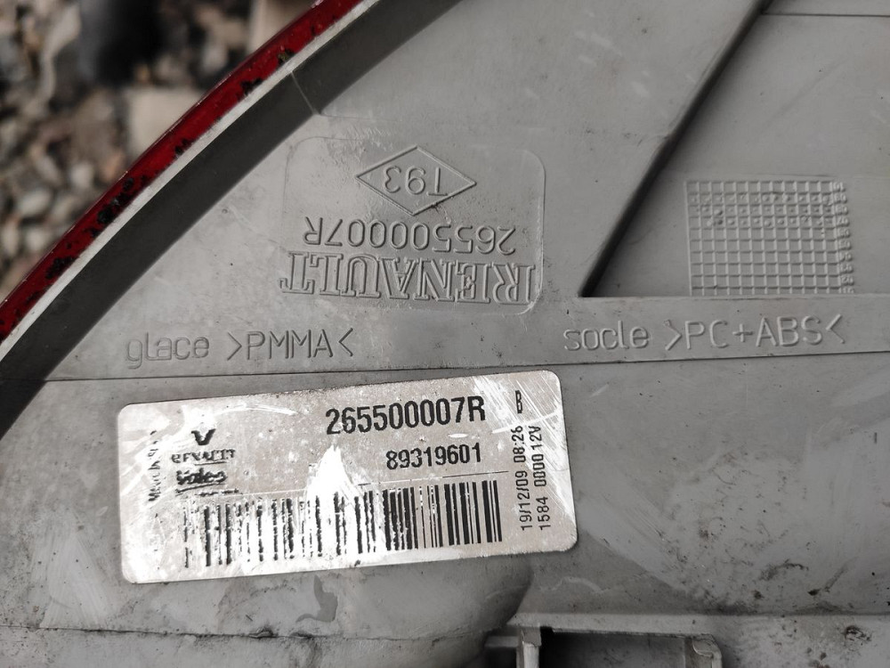 Ліхтар задній правий зовнішній Renault Megane III 2008-2012 (265500007R) Хетчбек Ковель - фото 3