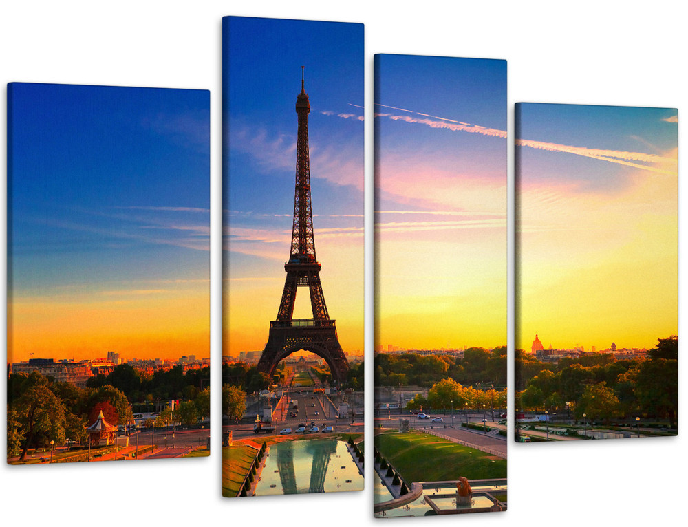 Модульная картина Париж Рассвет Art-22_4 105x150 см Киев - изображение 1