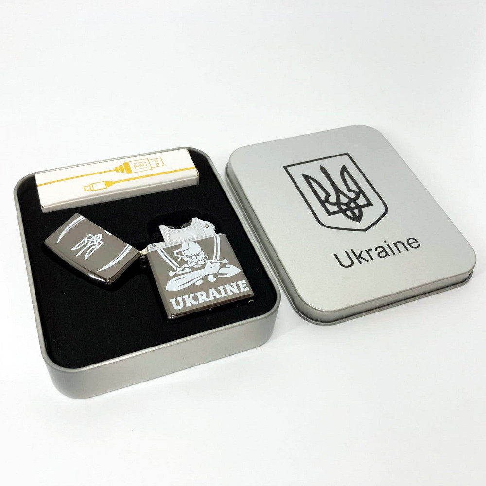 Запальничка на подарунок електрична, Запальничка електроімпульсна блискавка на зарядці FC-16 Львів - фото 3