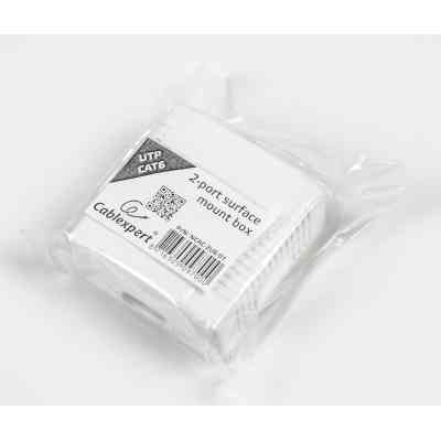 Комп'ютерна розетка Cablexpert RJ45x2 UTP, cat.6 (NCAC-2U6-01) Вінниця
