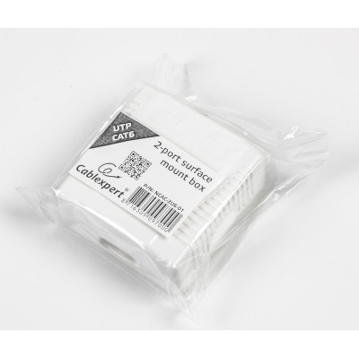 Комп'ютерна розетка Cablexpert RJ45x2 UTP, cat.6 (NCAC-2U6-01) Вінниця - фото 3