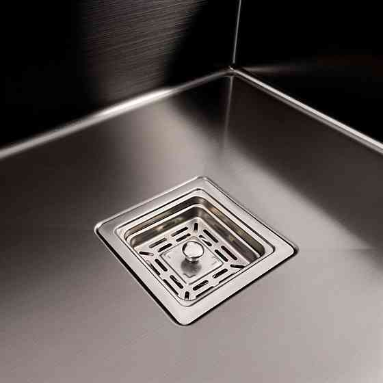 VALESO Мийка Valeso Handmade CM 78×50C L (PVD чорна) з поглибленою полицею Киев