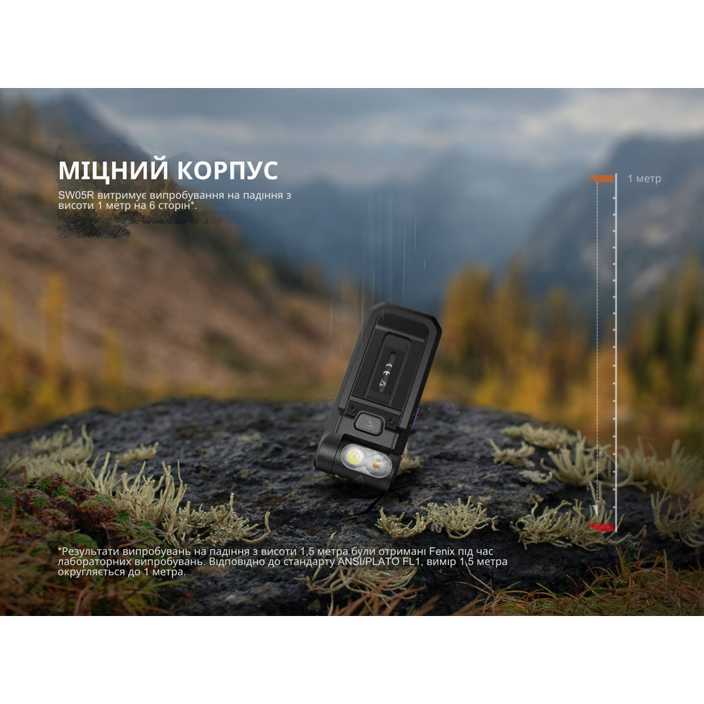 Ліхтар ручний Fenix SW05R-UV LED чорний Киев - изображение 20