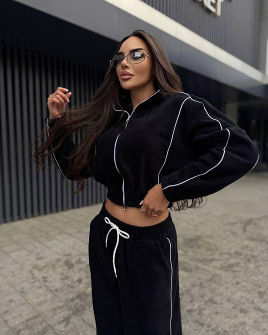 Женский стильный и теплый флисовый костюм двойка Одесса - изображение 2