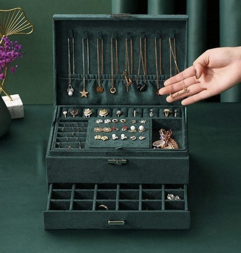 Шкатулка - футляр для хранения драгоценностей с ключом Soulima (21954) Нововолынск - изображение 8