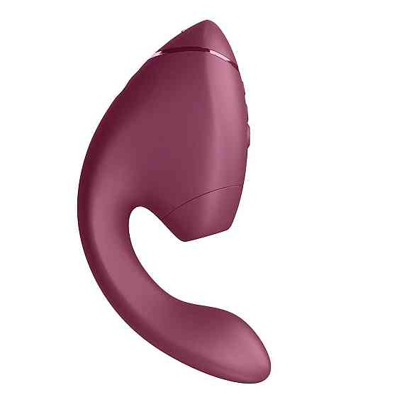 Двойной вакуумный клиторальный стимулятор с вибрацией Womanizer Next Duo - Dusky Pink Sex Aura Киев