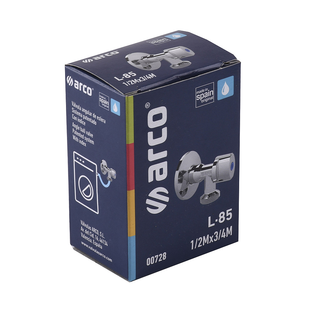 Кран кульовий кутовий ARCO 1/2″х 3/4″ подовжений   00728 Луцк - изображение 4