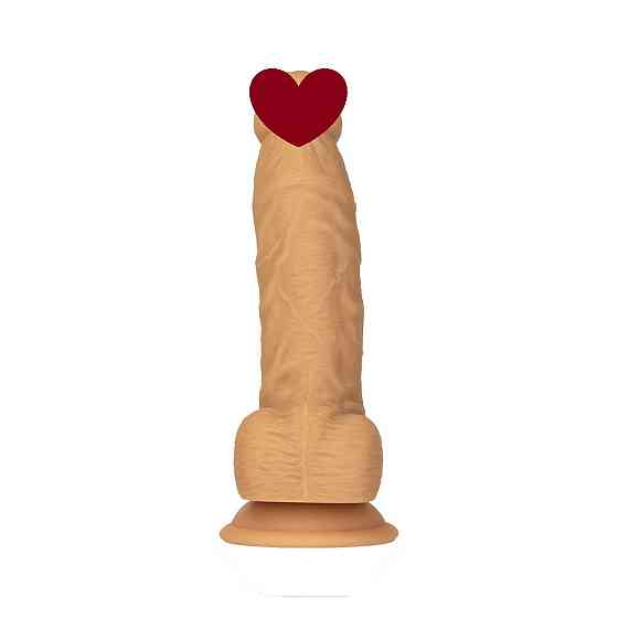 Фаллоимитатор ADDICTION Dual Density Silicone Dildo Caramel 8″, присоска, диаметр 4,3 см, вибропуля Sex Aura Киев