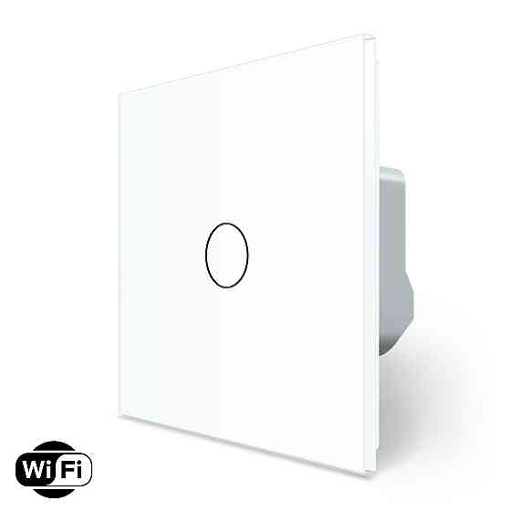LIVOLO Розумний сенсорний Wi-Fi вимикач 1 сенсор LIVOLO білий матове скло Коломыя
