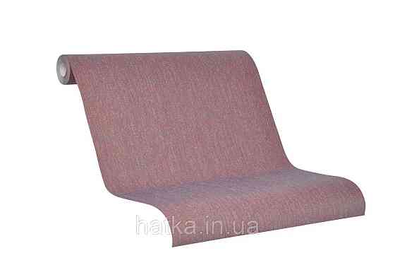 Обои виниловые на флизелине Marburg 31814 New modern однотонные бордовые под мешковину Киев