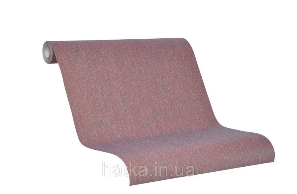 Обои виниловые на флизелине Marburg 31814 New modern однотонные бордовые под мешковину Киев - изображение 3