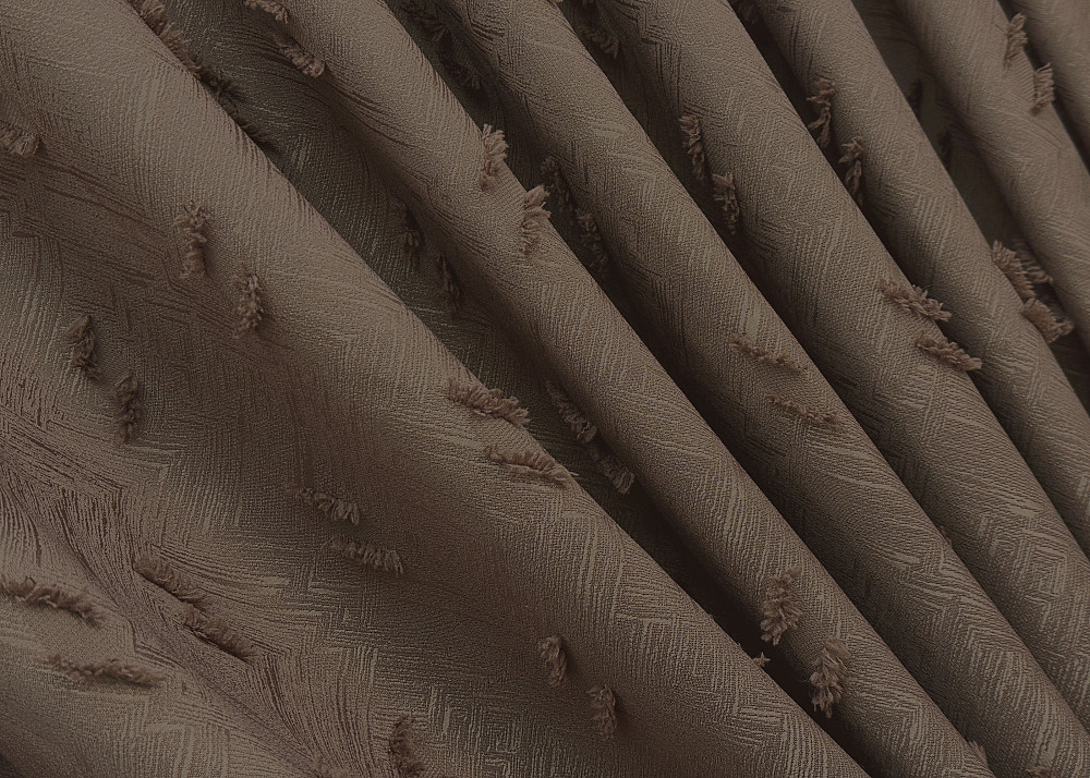 Комплект штор VR-Textil Лен Букле № 1891ш Коричневый 200х290 см 2 шт (32-254) Киев - изображение 6